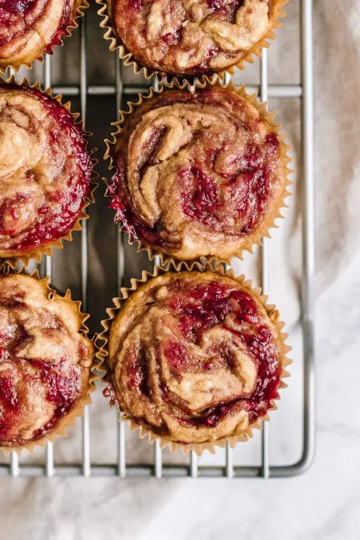 Peanut Butter and Jelly Muffin Sandwich