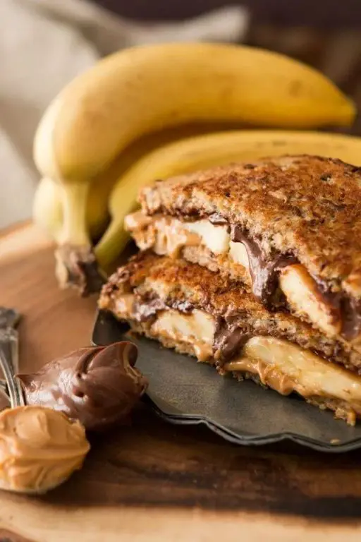 Peanut Butter and Nutella Sandwich