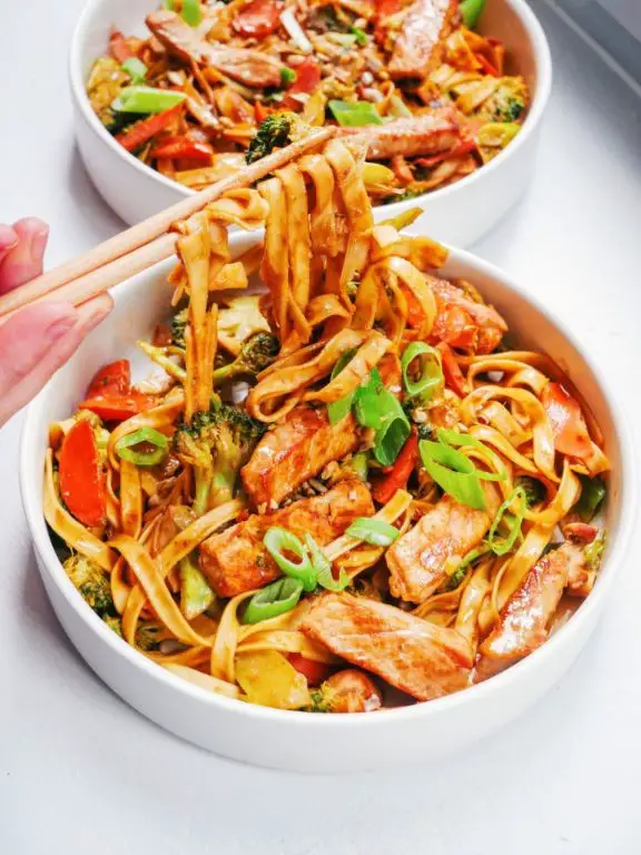 Peanut Sauce Pork Stir Fry
