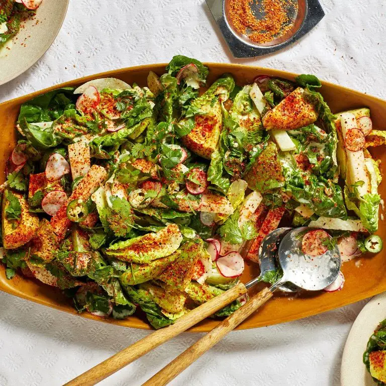 Pear and Avocado Salad with Lime Cilantro Dressing