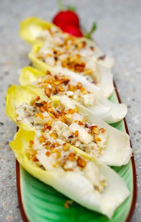 Pear and Blue Cheese Endive Bites