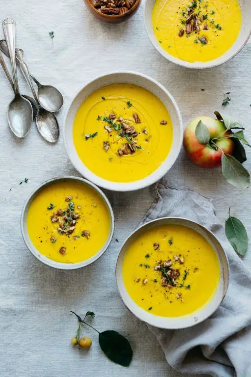 Pear and Carrot Soup with Turmeric