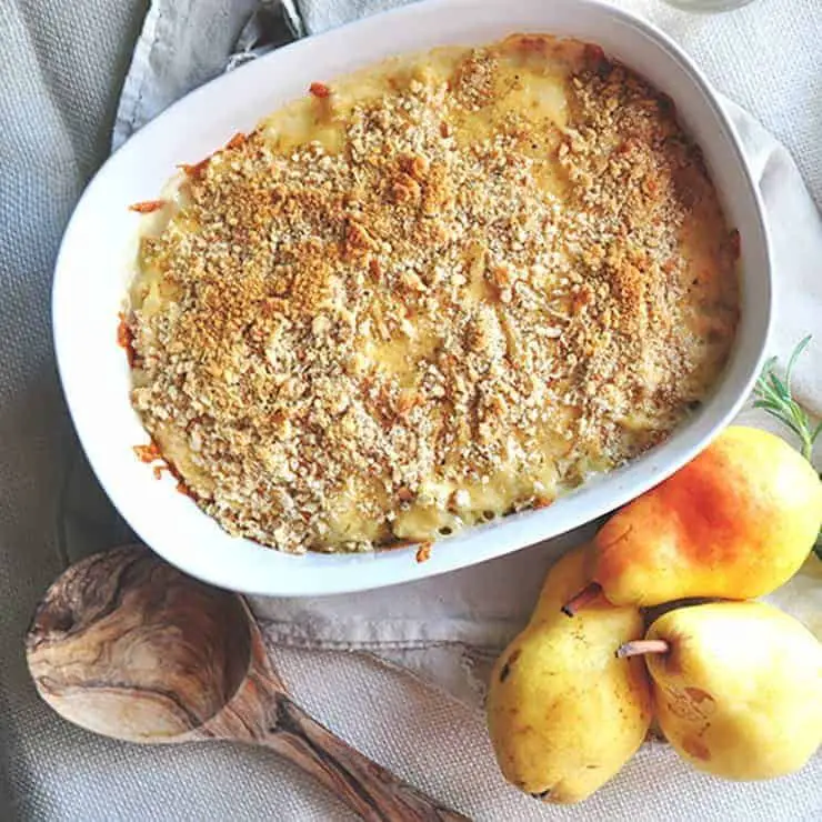 Pear and Gouda Casserole