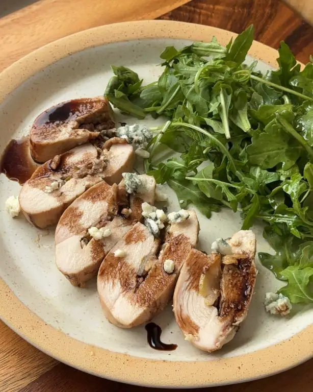 Pear and Kale Stuffed Chicken Breast