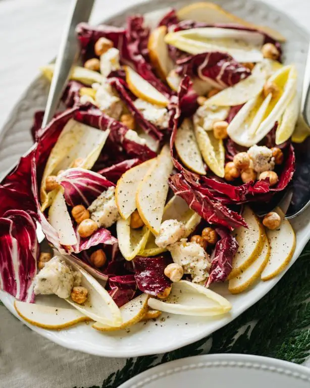 Pear and Radicchio Salad with Balsamic Glaze