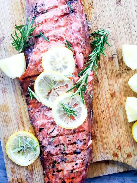 Pear and Rosemary Glazed Salmon