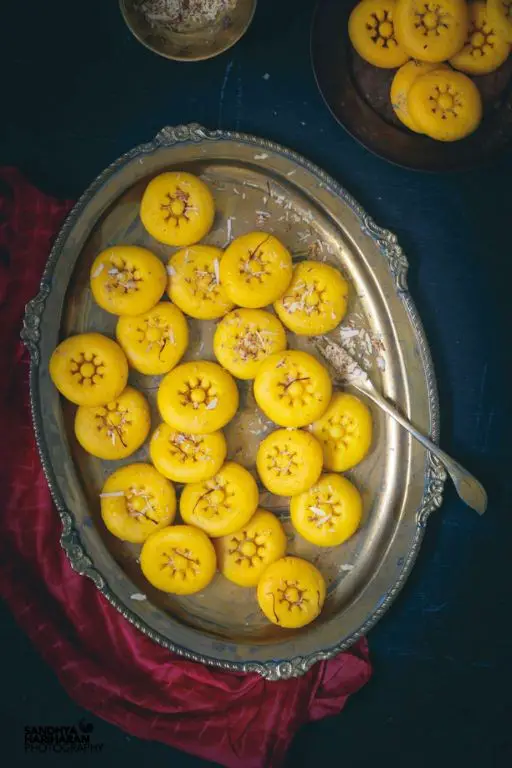 Peda with Saffron Infusion