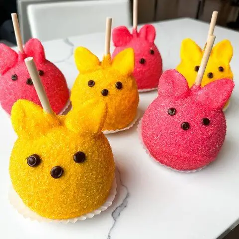Peeps Caramel Apples
