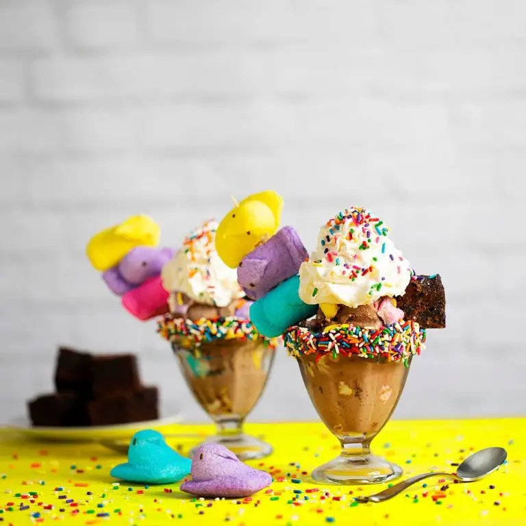 Peeps Ice Cream Sundae