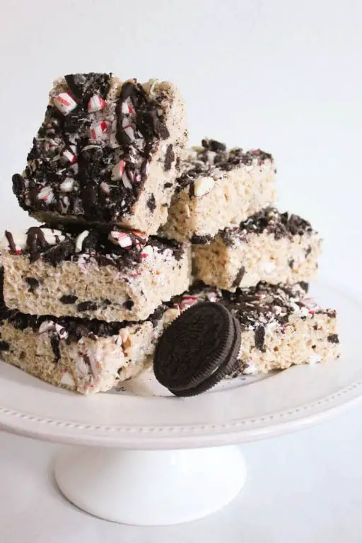Peppermint Bark Rice Krispies Treats