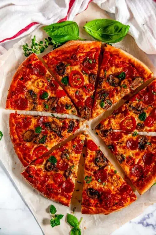 Pepperoni and Mushroom Pizza