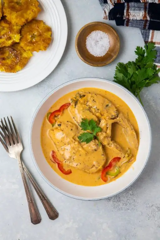Perch Curry with Coconut Milk