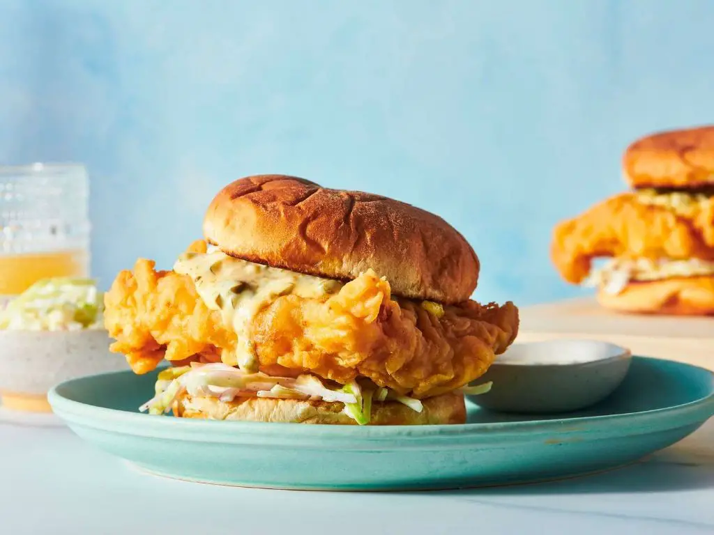 Perch Sandwich with Tartar Sauce