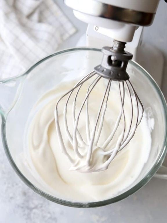 Perfectly Whipped Cream with KitchenAid Mixer