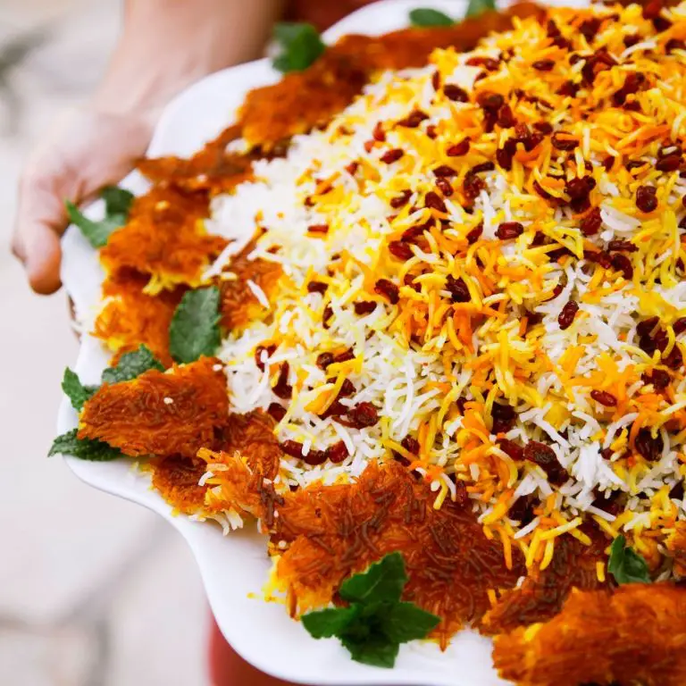Persian Saffron Rice with Barberries