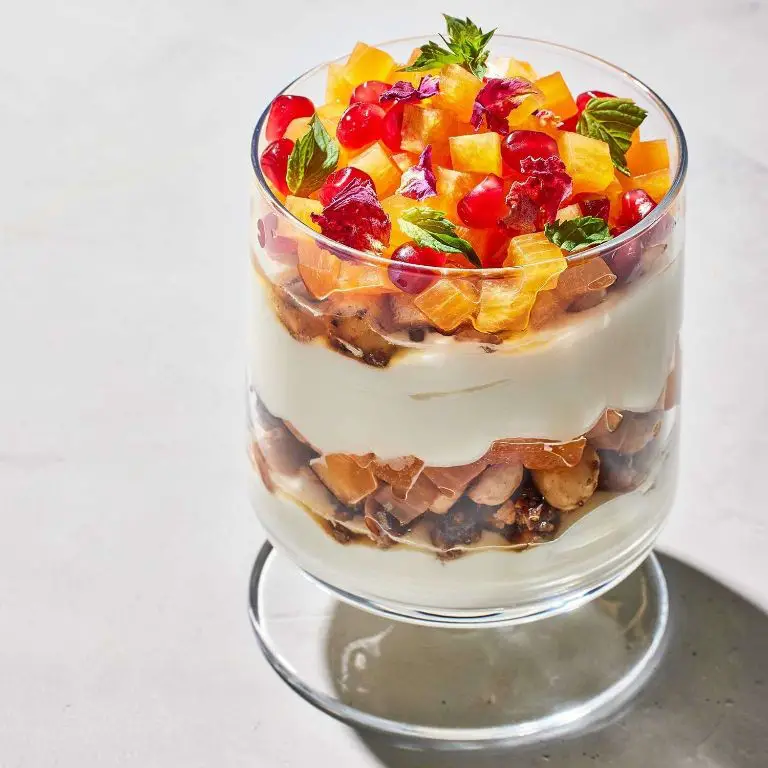 Persimmon Parfait with Whipped Cream