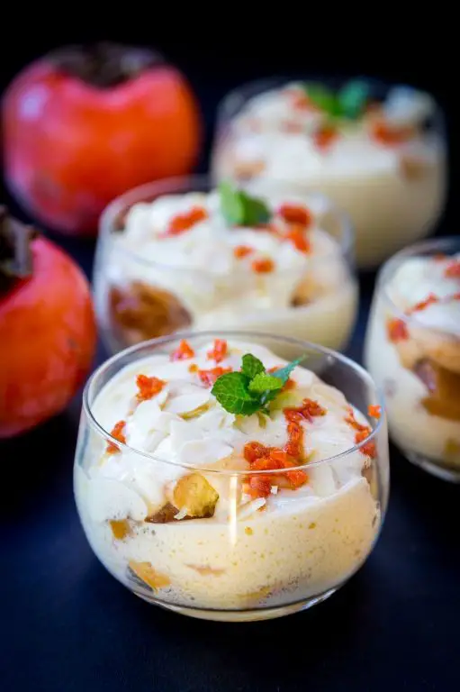 Persimmon Tiramisu with Mascarpone
