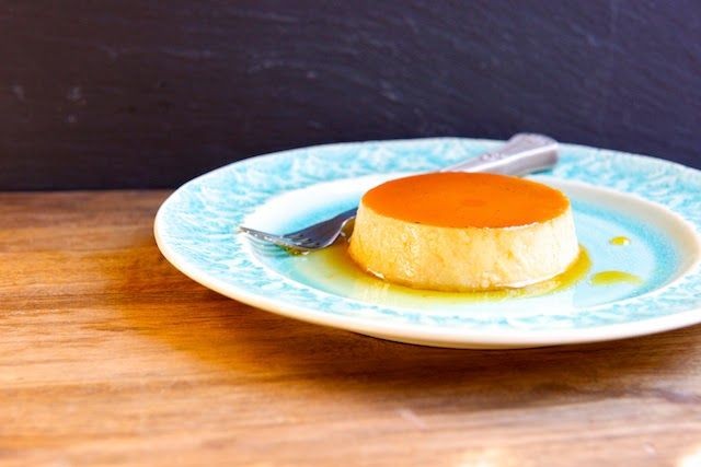Persimmon and Caramel Flan