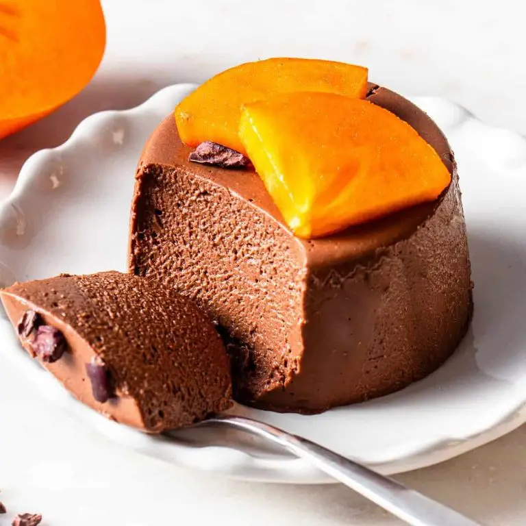 Persimmon and Chocolate Mousse