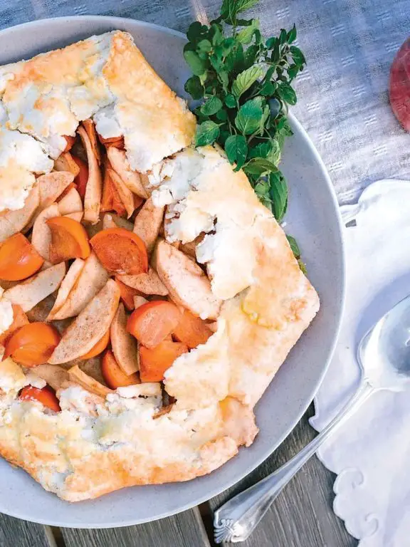Persimmon and Pear Galette