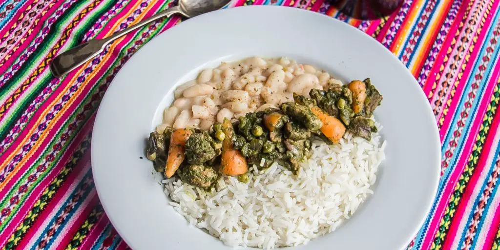 Peruvian Seco de Cordero with Rice
