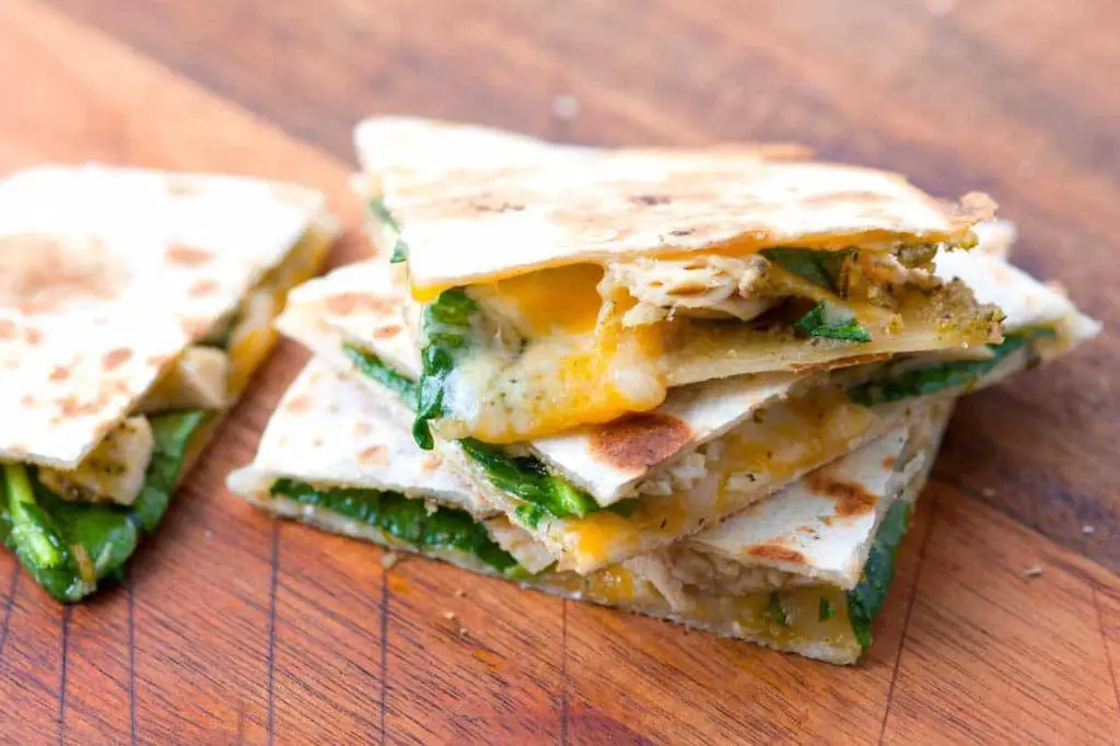 Pesto Chicken Quesadilla