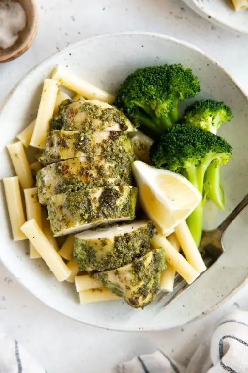 Pesto Chicken Ziplock Steamer Bag
