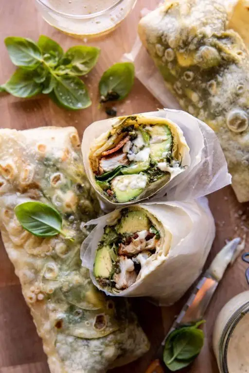 Pesto Chicken and Avocado Wrap