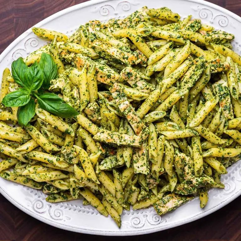 Pesto Chicken and Penne Pasta Salad