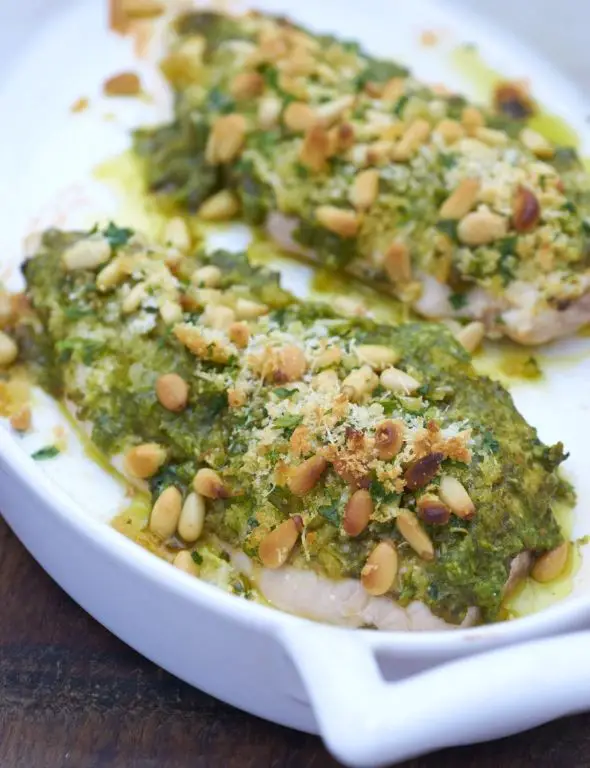 Pesto Crusted Chicken Breast