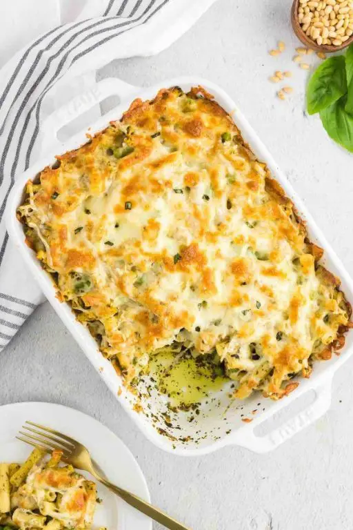 Pesto Pasta Air Fryer Casserole