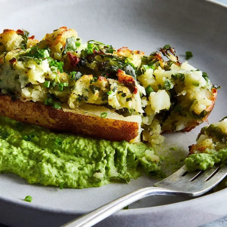 Pesto and Mozzarella Twice Baked Potatoes