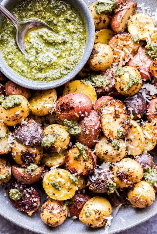 Pesto-Marinated Nibbles Potatoes