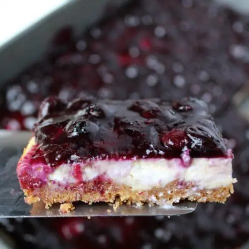 Philadelphia Cream Cheese Blueberry Cheesecake Bars