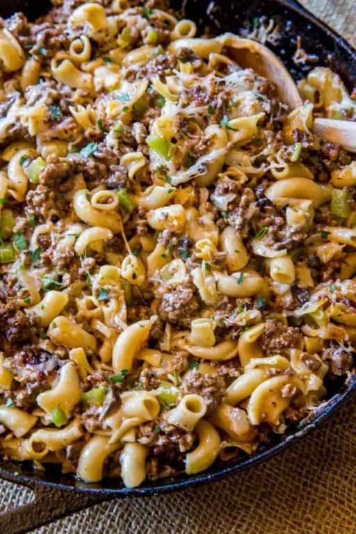 Philly Cheesesteak Hamburger Helper