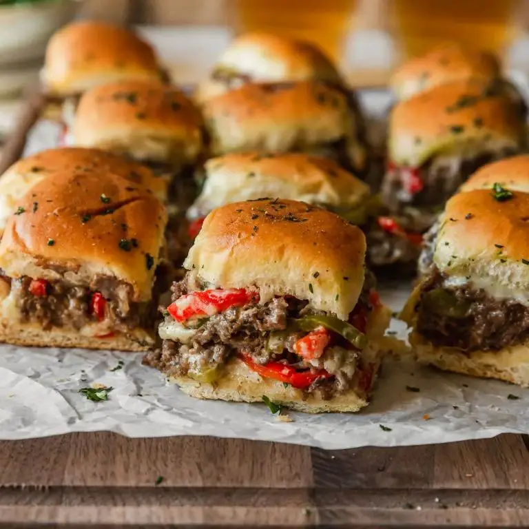 Philly Cheesesteak Hawaiian Roll Sliders