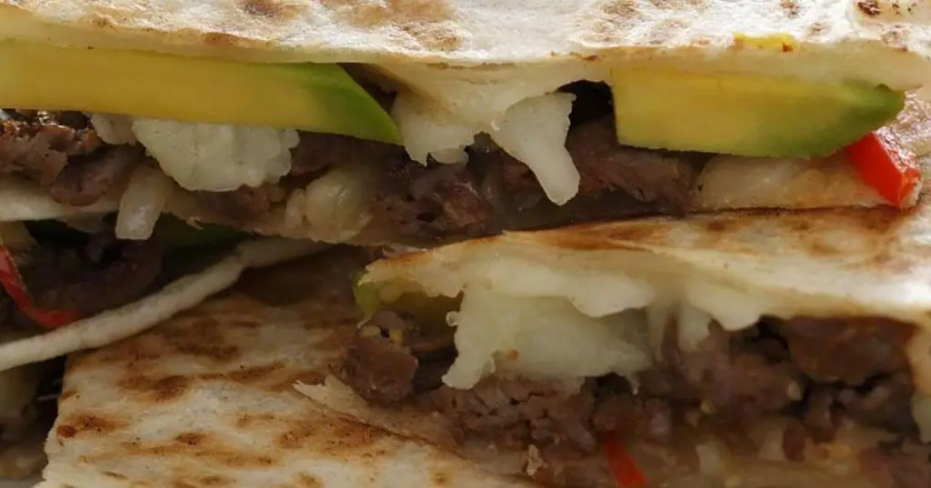 Philly Cheesesteak Quesadillas with Guacamole