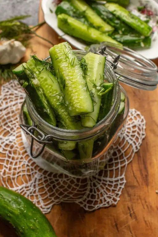 Pickled English Cucumber Spears