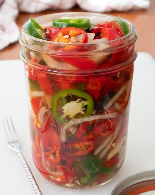 Pickled Jimmy Nardello Peppers