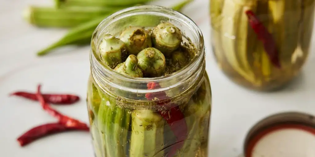Pickled Okra with Fresh Dill