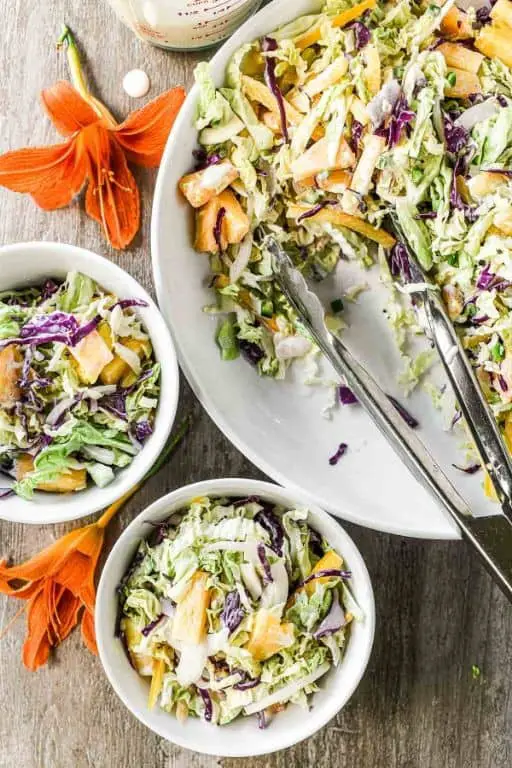 Pineapple Coconut Coleslaw