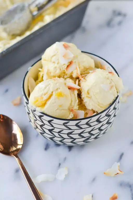 Pineapple Coconut Ice Cream