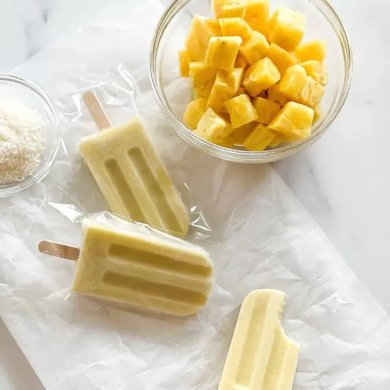 Pineapple Coconut Popsicles
