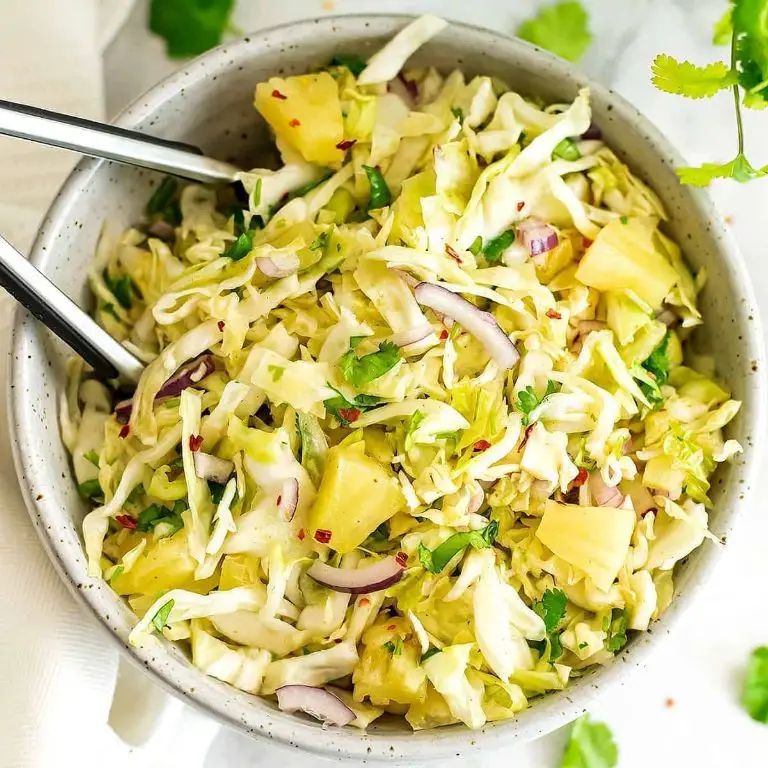 Pineapple Cole Slaw with Fresh Mint
