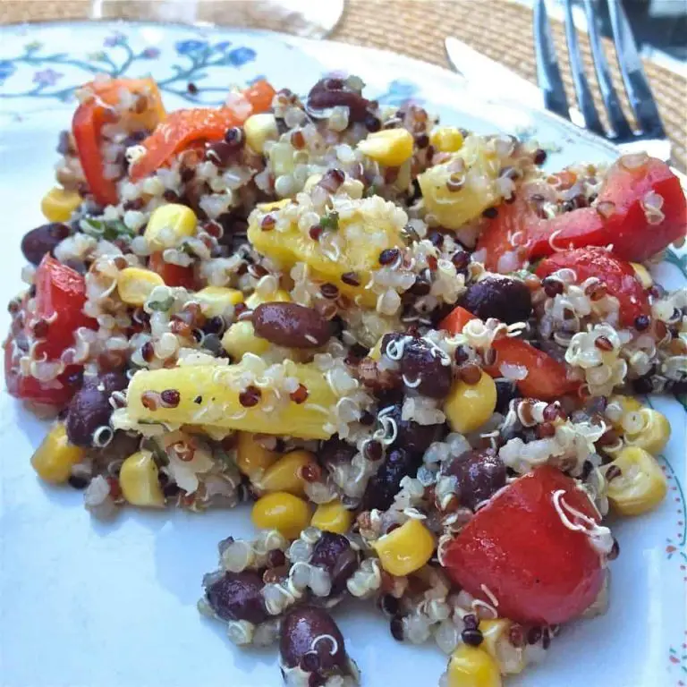 Pineapple Cole Slaw with Quinoa and Black Beans