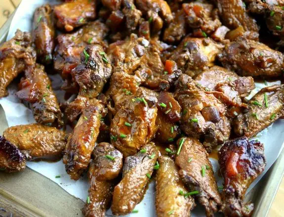 Pineapple Glazed Crockpot Chicken Wings