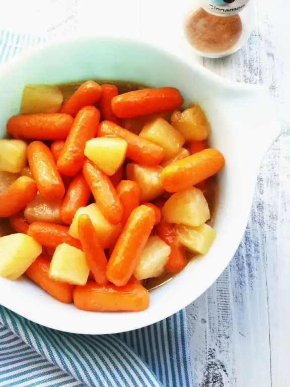 Pineapple Juice Glazed Carrots