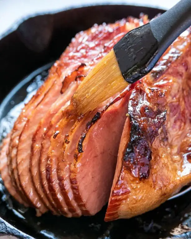 Pineapple Juice Glazed Ham