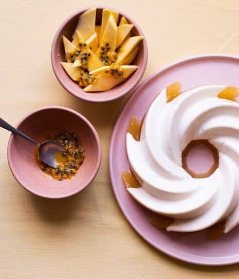 Pineapple Rhubarb Jelly with Coconut