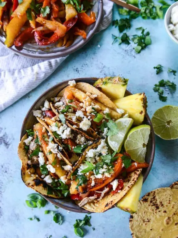Pineapple Teriyaki Chicken Fajitas